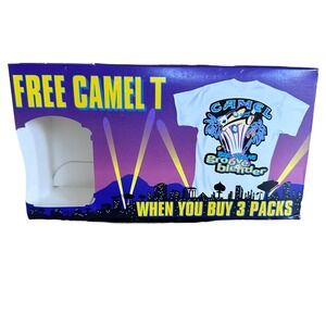 Vintage XL 1996 Camel Big Vegas‎ Groove Blender T Shirt - White - New In Box